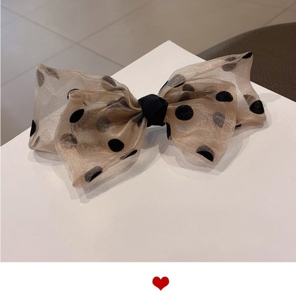 🎀Sheer Mesh Bow Hair Clip - Picture 3 of 11